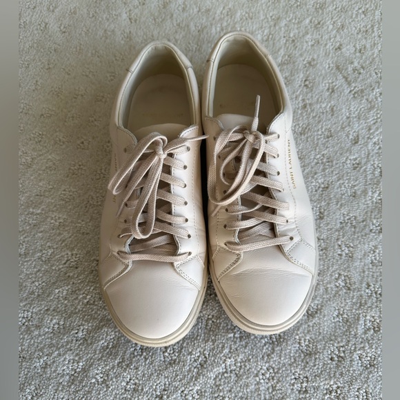Saint Laurent Andy Low Top Brooklyn Sneakers in Dark Coquille - Picture 1 of 14